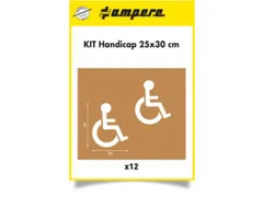 sjablonenset,rolstoelrijder,v. vloermarkeerapparaat,HxB 300x250mm