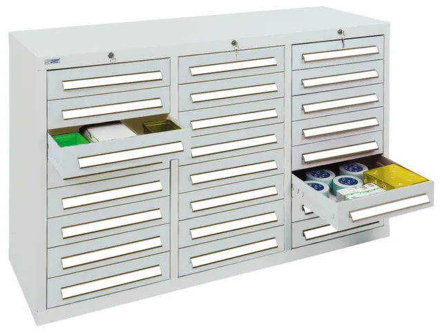 ladekast HxBxD 900x1490x500mm 24laden vergrendeling RAL7035