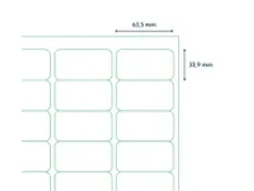 OUTLET Etiket 88904 Premium 63.5x33.9mm Wit XL Pack 1000 Vel