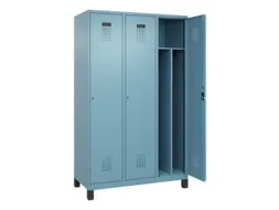 locker voor scheiding van kleding,HxBxD 1950x1200x500mm,3vak