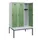 locker met bank,HxBxD 1950x1200x815mm,3vak,vak B 400mm,draaigrendel