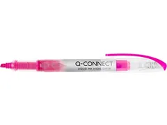 Surligneur Q-connect Liquid Ink Pointe biseautée Rose