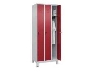 locker,HxBxD 1950x750x500mm,3vak,vak B 250mm,draaigrendel,voeten - 3