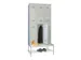 armoire vestiaire a. banc,2 niveaux,RAL7035,face avant RAL7035