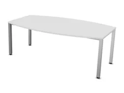 vergadertafel,HxBxD 740x2000x1200mm,vatvormig,Bl-wit