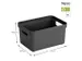 Sigma Home opbergbox 13L antraciet - 35x24,6x18,3cm