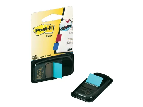 Indextabs Post-it 680 25.4x43.2mm felblauw 50 tabs