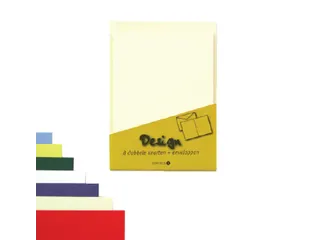 Dubbele kaart Papyrus Envelpack Design C6 114x162mm wit 894436 8 st - 2
