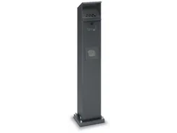 Combi-asbakstaander Vierkant Staal 2/5 liter 1150x180x150mm Antraciet