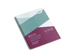 Collegeblok Multo A4 ruit 10x10mm 23-gaats 160 pagina's 80gr wit