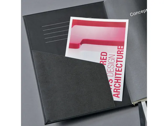 Carnet de note Sigel Conceptum Pure hardcover A4 noir quadrillé avec