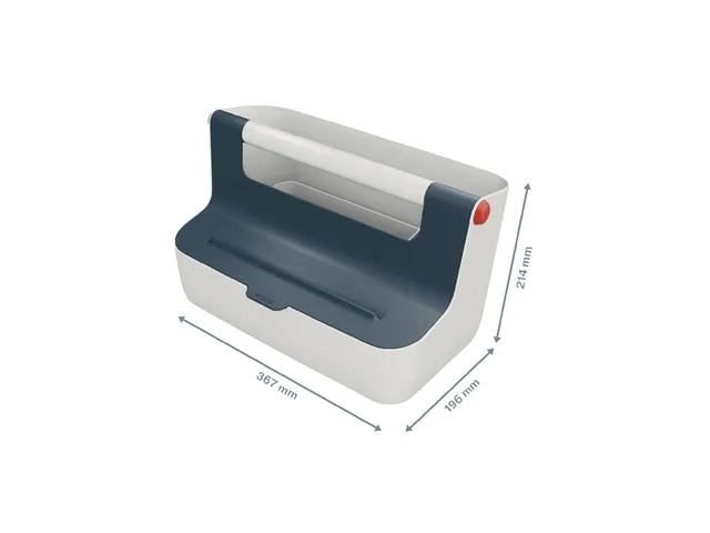 Opbergbox Leitz Cosy draagbaar kunststof grijs 214x196x367mm