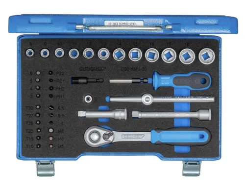 D 30 KMU-20 Dopsleutelset 3/8 inch 40-delig IN-IS-PH-PZ-TX-XZN