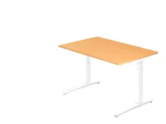 In hoogte verstelbaar bureau,HxBxD 680-850x1200x800mm,blad beuken