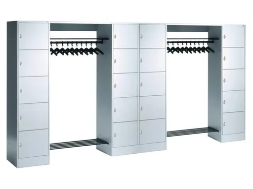 Garderobe- En Vakkenkastsysteem 1950x3720x480mm 20 Vakken 20 Hangers