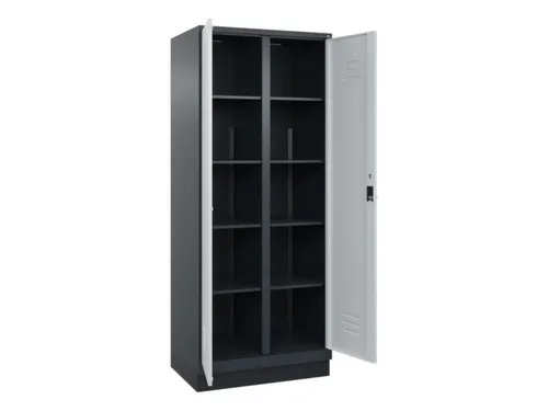 wasgoedverdeelkast,HxBxD 1950x800x500mm,vak B 400mm,draaigrendel
