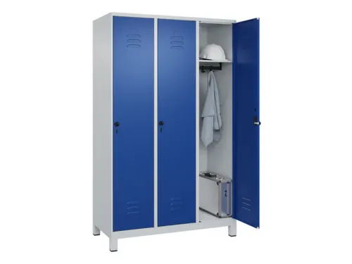 locker,HxBxD 1950x1200x500mm,3vak,vak B 400mm,draaigrendel,voeten