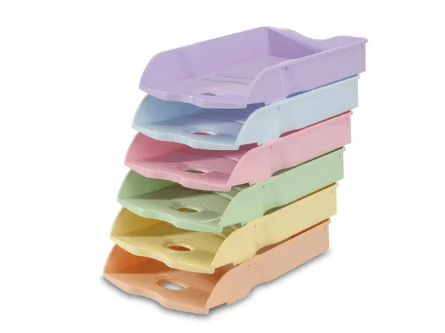 Brievenbak HAN Re-LOOP A4/C4 stapel- en nestbaar pastel oranje 100% ge