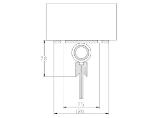 Strokengordijn H 1800mm strook B 300mm 3mm Onder Kozijn - 4