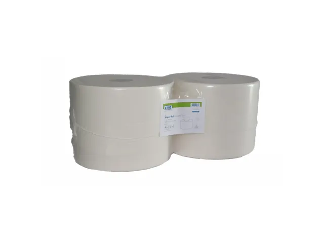 Poetsrol Industrie Eco Cel 1-laags 1.000m Wit 2 Rol
