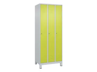 locker,HxBxD 1950x750x500mm,3vak,vak B 250mm,cil.-slot,voeten - 1