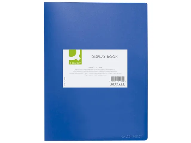 Showalbum A4 PP 20 Tassen Blauw