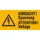 waarschuwings-combibord,Pas op! Spanning 2-talig (D/GB),PVC