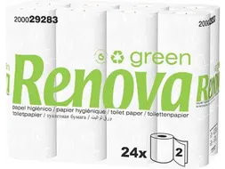 Green toiletpapier 2-laags 130 vellen, pak van 96 rollen