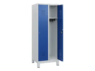 schoollocker,HxBxD 1630x600x500mm,2vak,vak B 300mm,cil.-slot,voeten - 1