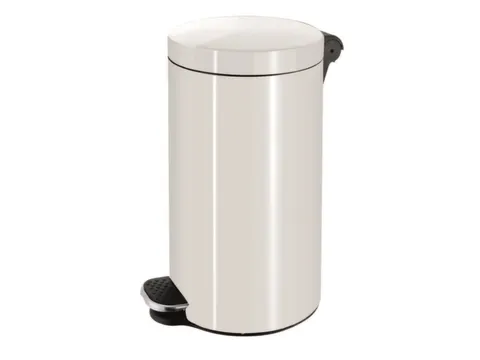 Antibacteriële pedaalemmer,5l,HxØ 280x210mm,romp staal RAL9016