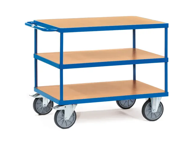Zware Tafelwagens 2423 600kg 3 Etages 1200x800mm Houten Plaat