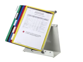 Zichtpanelensysteem Tarifold Bureauset A4 Grijs met 10 tassen Assorti - 5