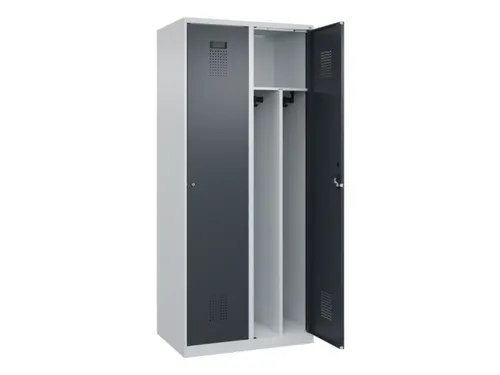 locker voor scheiding van kleding,HxBxD 1850x800x500mm,2vak