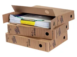 Archiefdoos Loeff 4550 320x240x60mm Bruin
