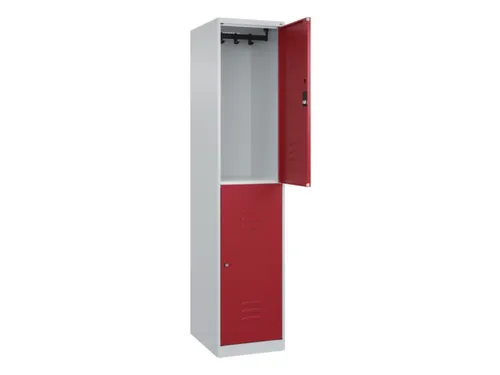 dubbeldekse locker,HxBxD 1850x400x500mm,1x2vak.,vak B 400mm