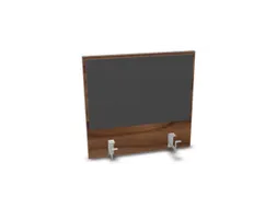 opzetpaneel bureau aanbouw achter NP-tiepolo nut antraciet 600mm