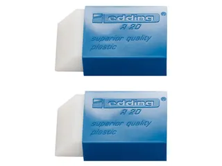 Gum edding R20 met kunststof blauwen houder 2 stuks - 3