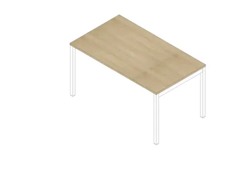 In hoogte verstelbaar bureau,HxBxD 680-760x1400x800mm,blad eiken