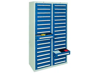 ladekast,HxBxD 1800x1000x500mm,34lade(n),centr. vergrendeling - 2