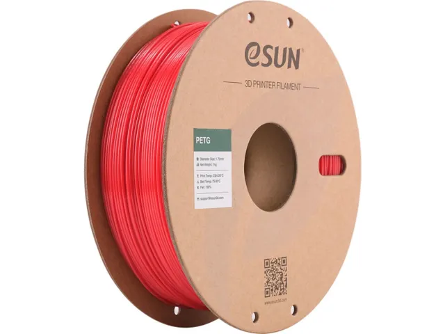 eSUN 3D printer Filament PETG 1,75mm Solide Rood 1kg