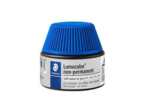 Viltstiftvulling Staedtler Lumocolor non-permanent 15ml blauw