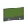baliepaneel bureau aanbouw achter MS-donkergrijs BN7048-groen 1000mm