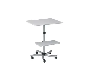 Mobiele werktafel Rocada 2 verstelbare bladen melamine grijs - 2