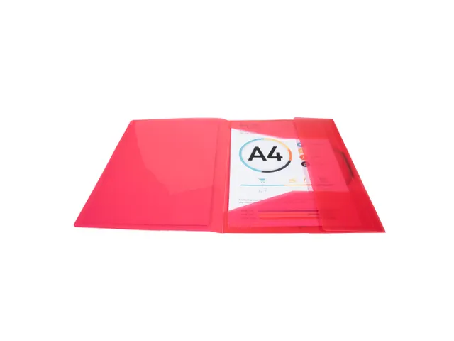 Chemise à élastiques 3 rabats polypropylène translucide Krea Cover