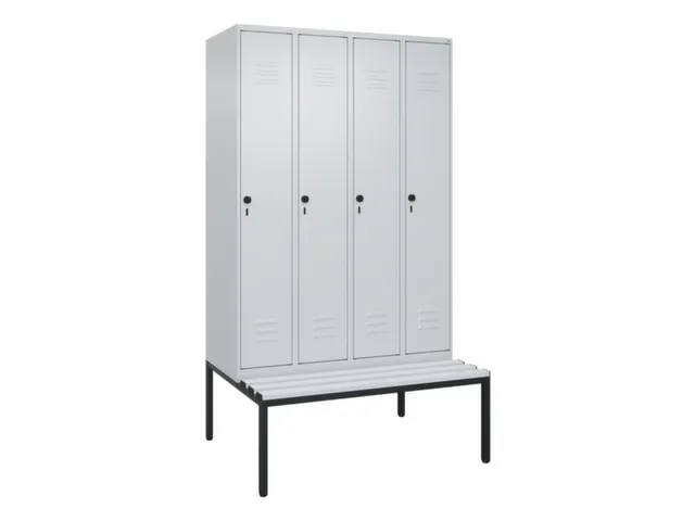 locker voor scheiding van kleding,HxBxD 2120x1200x815mm,4vak