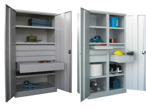 Materiaalkast Staal 1950x1040x630mm Zonder Scheidingswand 3legborden