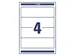 Ordnerrugetiket Zweckform 59x192mm wit perm. 40 etik. 10 vel