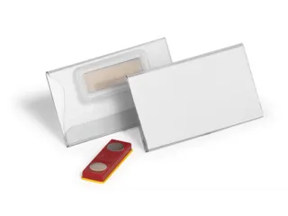 Naambadge 40x75 mm met magneet place and hold - 1