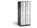 armoire multicases,corps RAL7021,face avant RAL7035