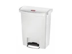 Pedaalemmer Slim Jim Step On Front Kunststof 30 Liter Wit